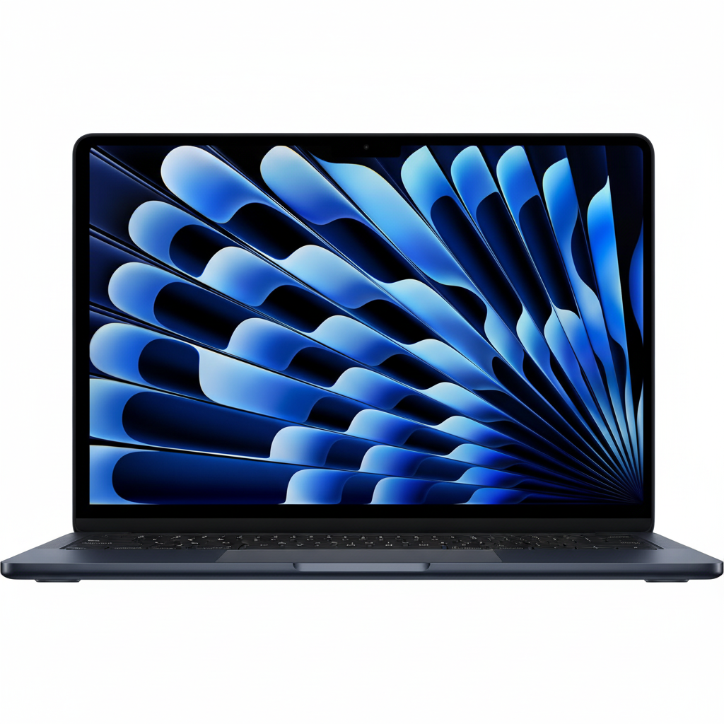 Front hero shot - midnight MacBook Pro