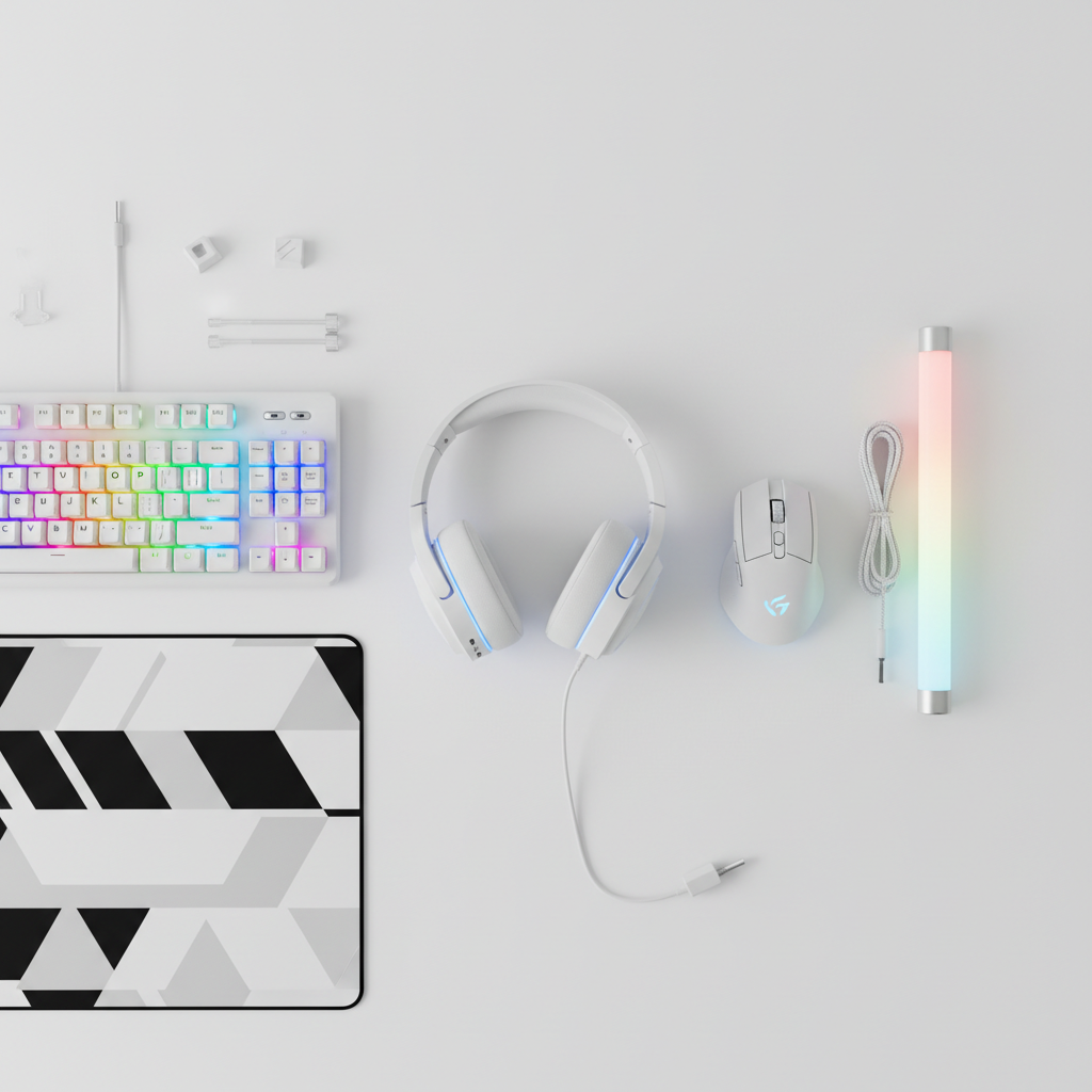 Gaming Headset - Flat Lay