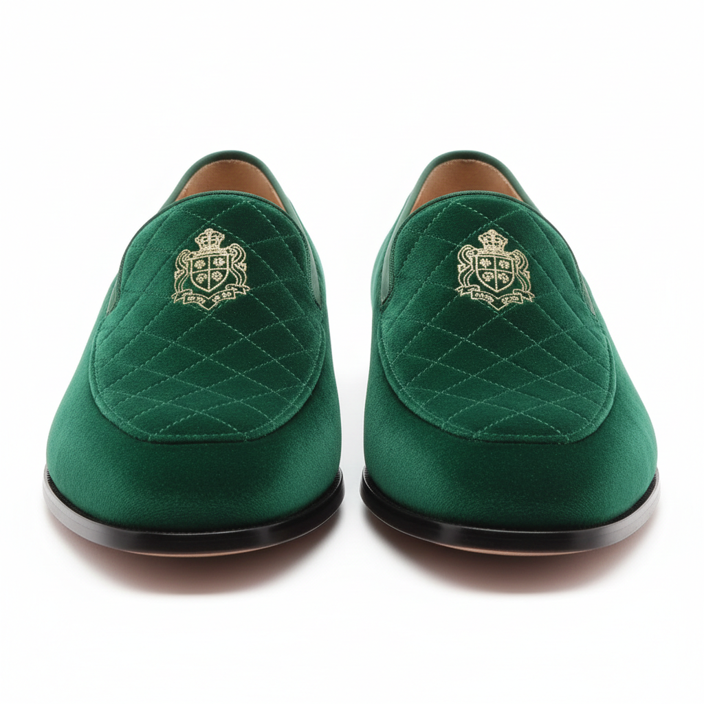 Velvet Loafers - Front View