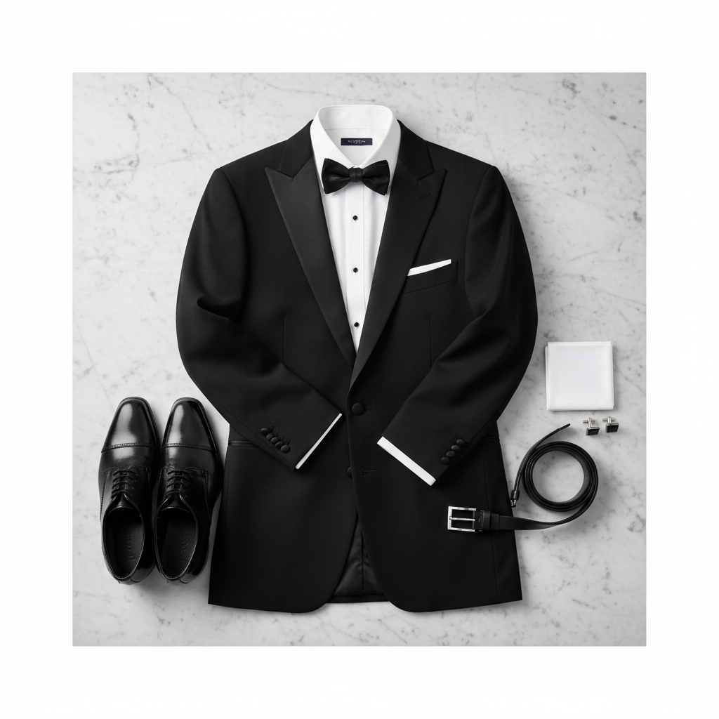 Black Tuxedo - Flat Lay