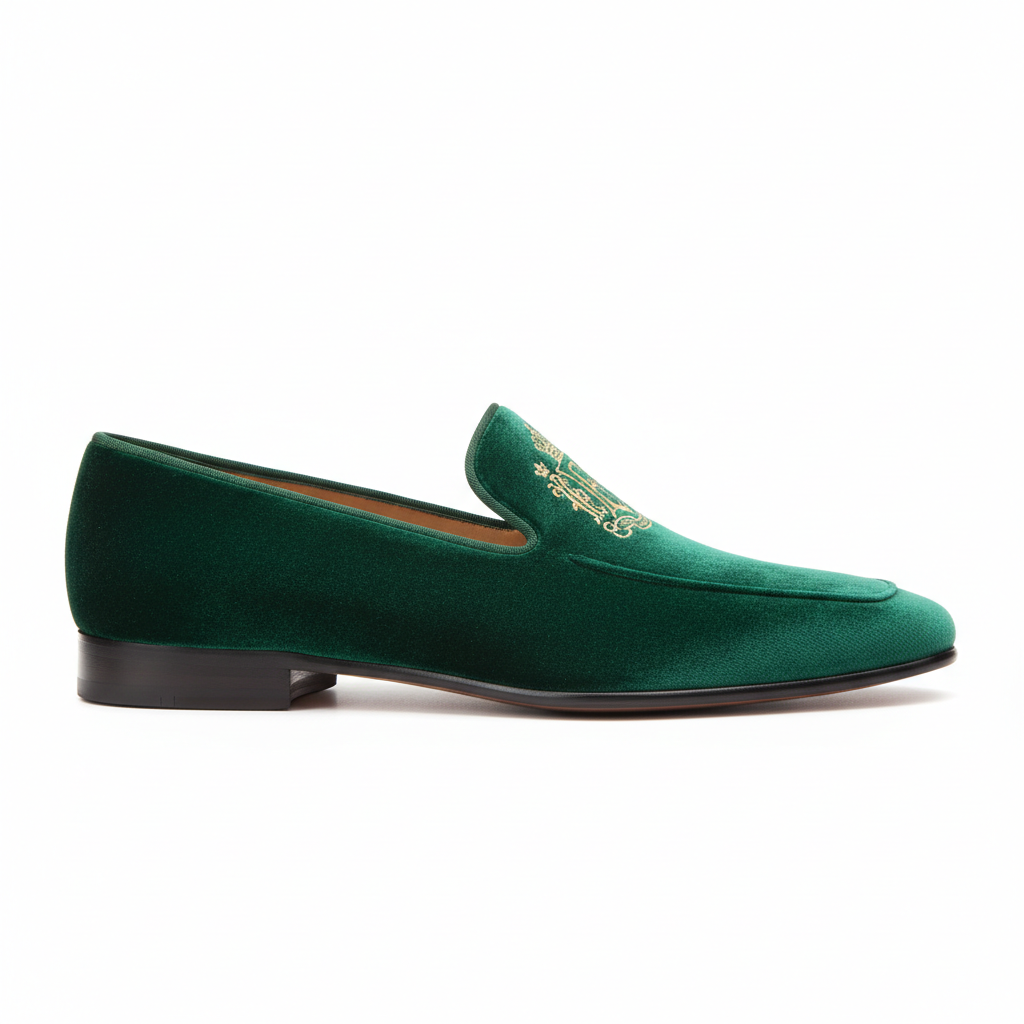 Velvet Loafers - Detail View