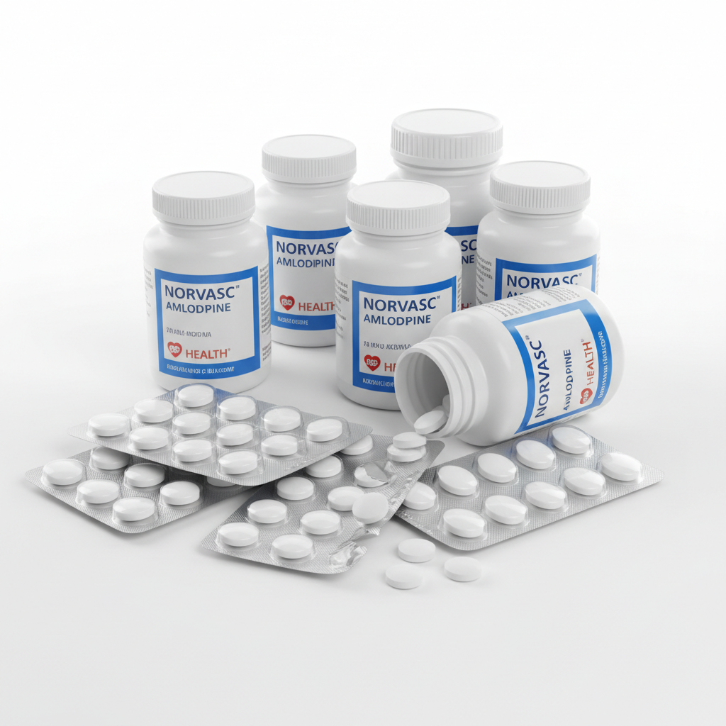 Antihypertensive tablets in blister packs and bottles