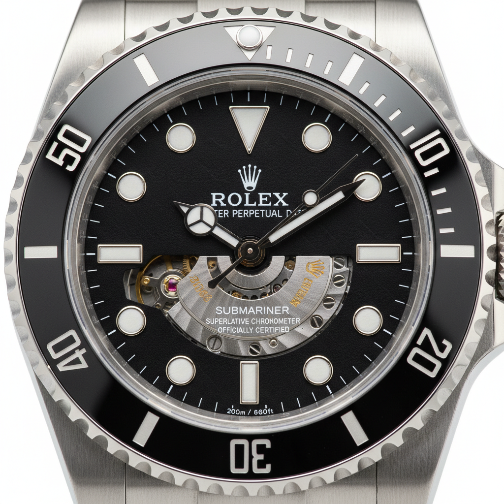 Rolex Submariner - Dial Detail Macro