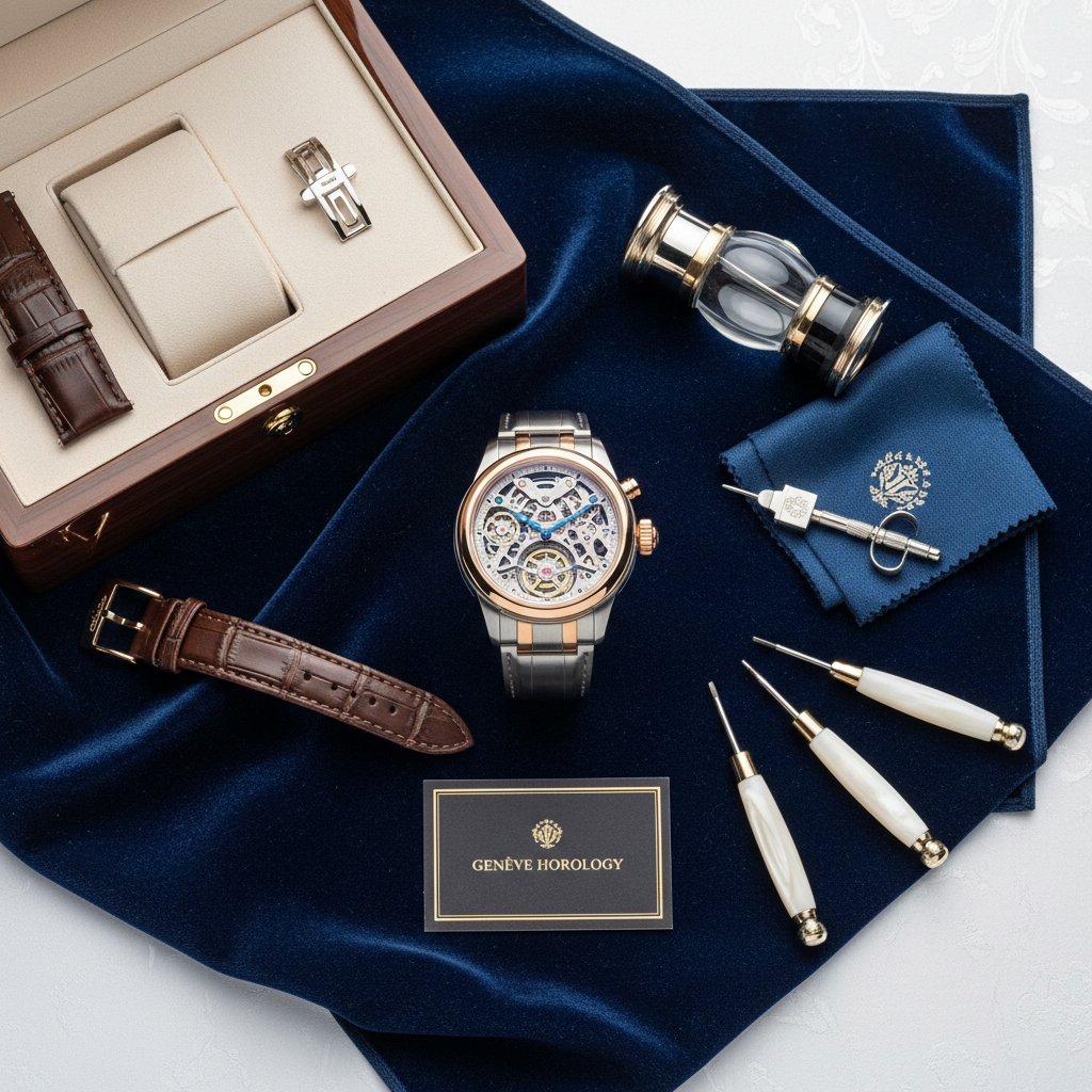 Skeleton Watch - Flat Lay