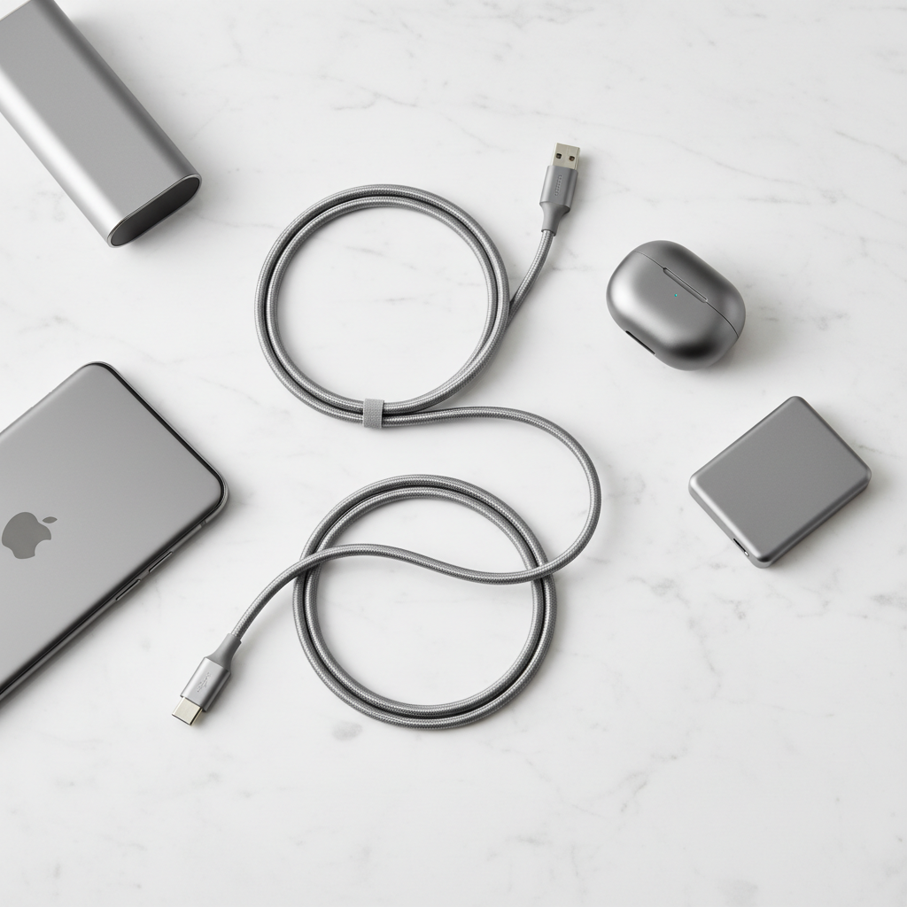 USB-C Cable - Flat Lay