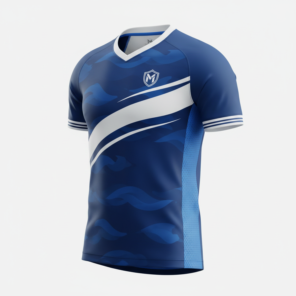 Sports Jersey - 45 Degree Angle