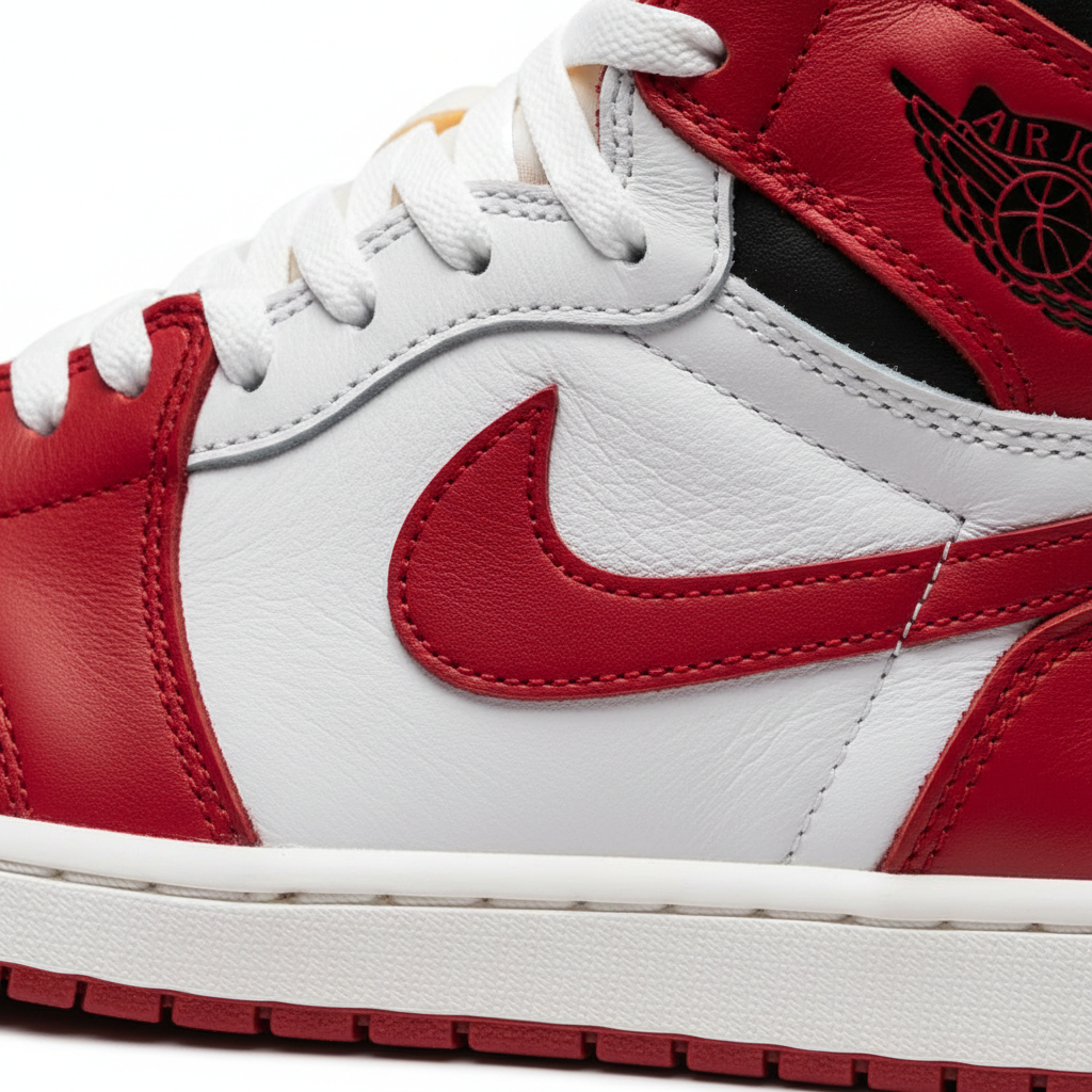Air Jordan 1 - Leather Detail Macro