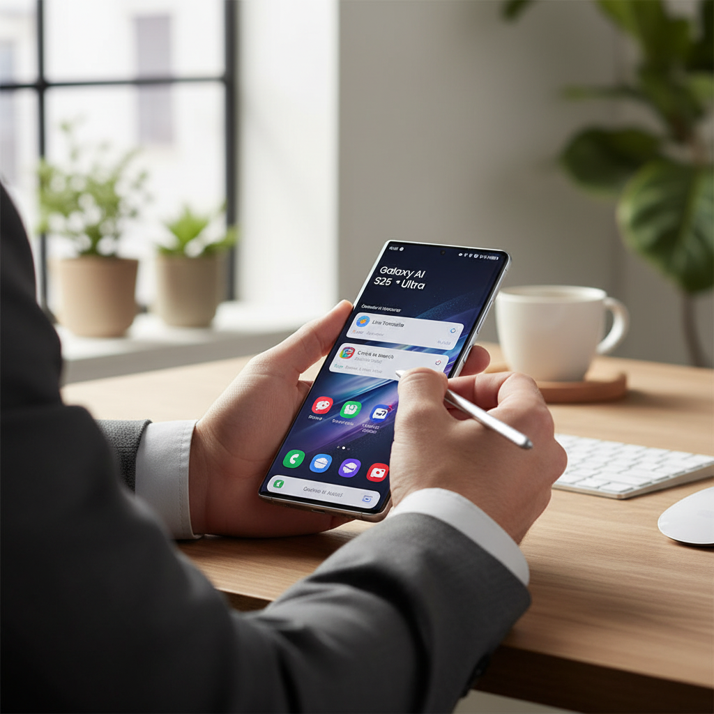 Lifestyle shot with S Pen