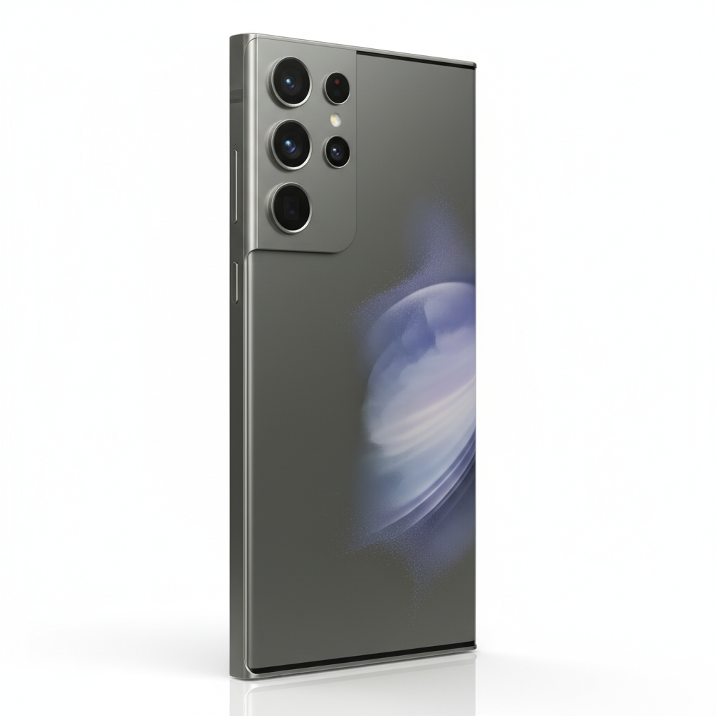 Samsung S24 Ultra Side View - Titanium Gray